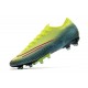 Chaussures Nike Mercurial Vapor XIII Elite AG-PRO Citron Noir Vert