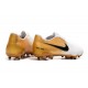 Crampons Nouveau Nike Phantom Venom Elite FG Blanc Or Noir