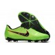 Crampons Nouveau Nike Phantom Venom Elite FG Vert Noir