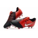 Crampons Nouveau Nike Phantom Venom Elite FG Cramoisi Argent Noir