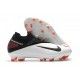 Chaussure foot Nike Phantom Vision II Elite DF FG Blanc Noir Cramoisi