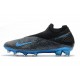 Chaussure de foot Nike Phantom Vision II Elite DF FG Noir Bleu Laser Anthracite