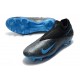 Chaussure de foot Nike Phantom Vision II Elite DF FG Noir Bleu Laser Anthracite