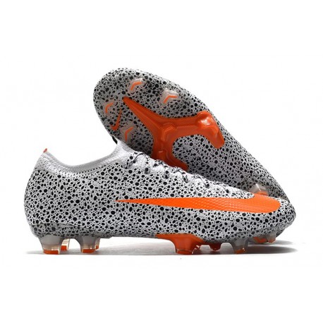 Nike Mercurial Vapor XIII 360 Elite FG CR7 Safari-Blanc Orange Noir