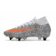 Nike Mercurial Superfly 7 Elite SG-Pro CR7 Safari-Blanc Orange Noir