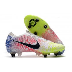 Nike Mercurial Vapor XIII Elite SG PRO AC Neymar Blanc Noir Bleu Volt