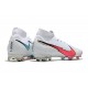 Nike Mercurial Superfly VII Elite DF FG Blanc Cramoisi Bleu