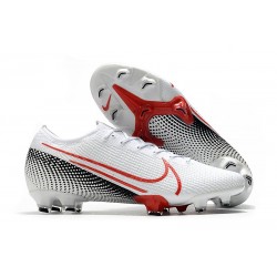 Nike Crampons 2020 Mercurial Vapor XIII Elite FG Blanc Cramoisi Noir