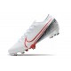 Nike Crampons 2020 Mercurial Vapor XIII Elite FG Blanc Cramoisi Noir