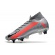 Nike Mercurial Superfly 7 Elite SG-Pro Anti-Clog Gris Noir Rouge