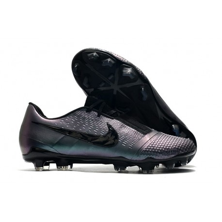 Crampons Nouveau Nike Phantom Venom Elite FG Noir Bleu Laser Anthracite