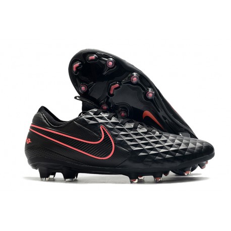 Nike Tiempo Legend 8 Elite FG Crampon Foot - Noir Rose