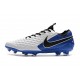 Nike Tiempo Legend 8 Elite FG Crampon Foot - Blanc Bleu Noir