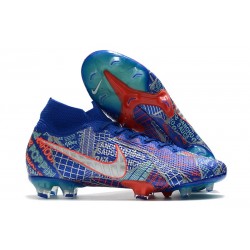 Nike Mercurial Superfly 7 Elite FG Sancho SE11 Bleu Rouge