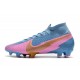 Nike Mercurial Superfly 7 Elite DF FG Bleu Rose Or