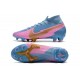 Nike Mercurial Superfly 7 Elite DF FG Bleu Rose Or