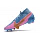 Nike Mercurial Superfly 7 Elite DF FG Bleu Rose Or