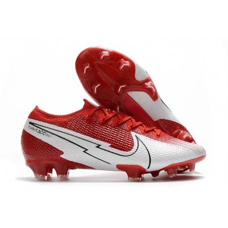 Nike Mercurial Vapor 13 Elite FG ACC Rouge Blanc