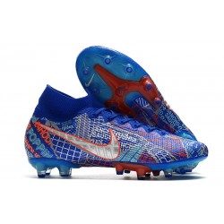 Nike Mercurial Superfly 7 Elite AG-Pro Sancho Bleu Blanc Vert Noir