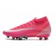 Nike Neuf Mercurial Superfly 7 Elite AG-Pro x Mbappe Rose Blanc Noir