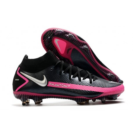 Nouvelles Nike Phantom GT Elite Dynamic Fit FG Noir Argent Rose