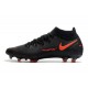 Nouvelles Nike Phantom GT Elite Dynamic Fit FG Noir Rouge Chili Gris