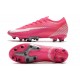 Chaussures Nike Mercurial Vapor XIII Elite AG Mbappe Rose Blanc Noir