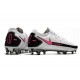 Nike Crampons de Foot Phantom GT Elite FG Blanc Rose Noir