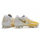 Nike Crampons de Foot Phantom GT Elite FG Blanc Or