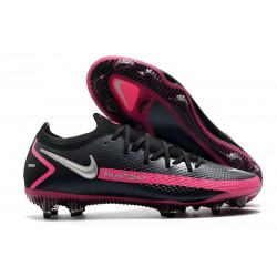 Nike Crampons de Foot Phantom GT Elite FG Noir Argent Rose