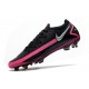 Nike Crampons de Foot Phantom GT Elite FG Noir Argent Rose