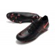 Nike Crampons de Foot Phantom GT Elite FG Noir Rouge Chili Gris Fumee