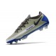 Nike Crampons de Foot Phantom GT Elite FG Bleu Gris Noir