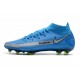 Nike Phantom GT Elite DF FG Neuf Crampons Bleu Argent