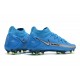 Nike Phantom GT Elite DF FG Neuf Crampons Bleu Argent