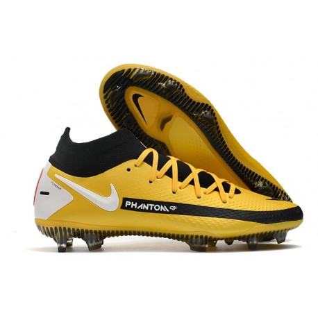 Nouvelles Nike Phantom GT Elite Dynamic Fit FG Jaune Noir Blanc