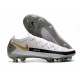 Nike Crampons de Foot Phantom GT Elite FG Blanc Noir Or Rouge