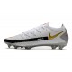 Nike Crampons de Foot Phantom GT Elite FG Blanc Noir Or Rouge