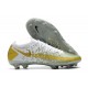 Nike Chaussure Phantom GT Elite FG Or Blanc