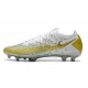 Nike Chaussure Phantom GT Elite FG Or Blanc