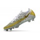 Nike Chaussure Phantom GT Elite FG Or Blanc