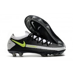 Nike Chaussure Phantom GT Elite FG Noir Gris Jaune