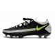 Nike Chaussure Phantom GT Elite FG Noir Gris Jaune