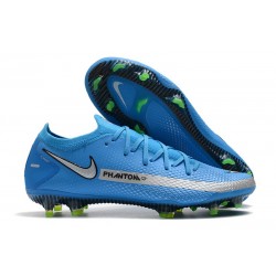 Nike Chaussure Phantom GT Elite FG Bleu Argent