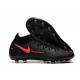 Crampons Nike Phantom GT Elite AG-Pro Noir Rouge Chili Gris fumee