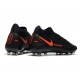 Crampons Nike Phantom GT Elite AG-Pro Noir Rouge Chili Gris fumee