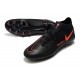 Crampons Nike Phantom GT Elite AG-Pro Noir Rouge Chili Gris fumee