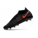 Crampons Nike Phantom GT Elite AG-Pro Noir Rouge Chili Gris fumee