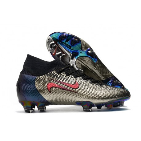 Crampons Nike Mercurial Superfly VII Elite DF FG Argento Blu Rosso