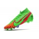 Crampons Nike Mercurial Superfly VII Elite DF FG Faith Vert Rouge